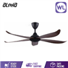 Picture of ALPHA CEILING FAN VANNUS LUNA 5B/56" (MATT BLACK/WALNUT) DC MOTOR