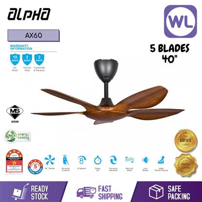 Picture of ALPHA CEILING FAN AX60/5B 40 WALNUT 