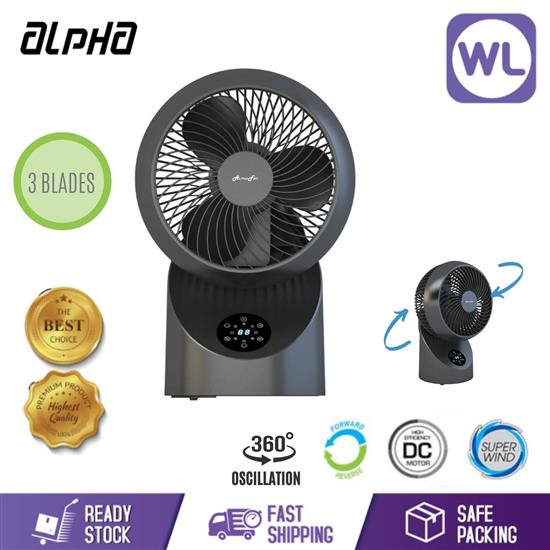 Picture of ALPHA TABLE FAN MOTTO DT360 7" (BLACK)