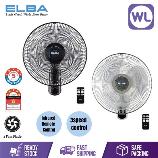 Picture of ELBA WALL FAN EWMF-E1646RC (BK/GR)