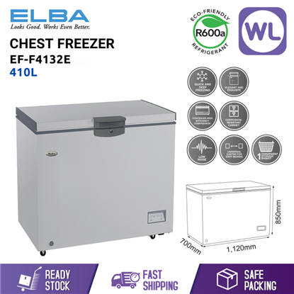 Picture of ELBA CHEST FREEZER EF-F4132E (410L/ GREY)