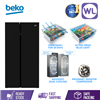 Picture of BEKO SIDE BY SIDE FRIDGE GN163130ZGB (91CM/ BLACK/ GLASS)