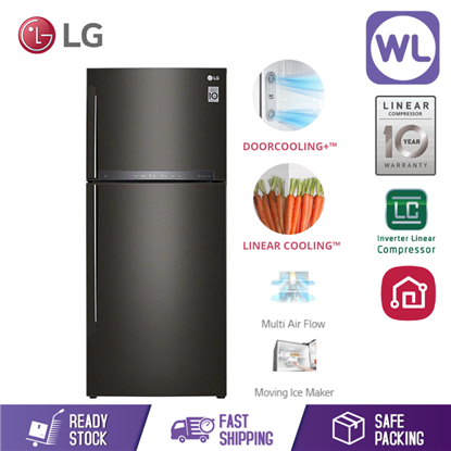 Picture of LG FRIDGE GN-H432HXHC (437L/ BLACK METAL)