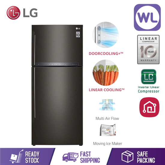 Picture of LG FRIDGE GN-H432HXHC (437L/ BLACK METAL)