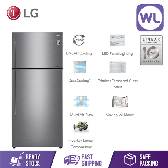 Picture of LG FRIDGE GN-C602HLCC (516L/ PLATINUM SILVER)