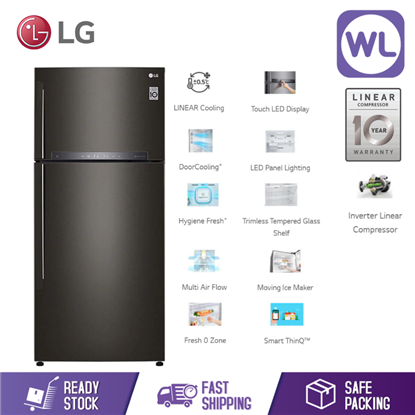 Picture of LG FRIDGE GN-H702HXHC (547L/ BLACK METAL)