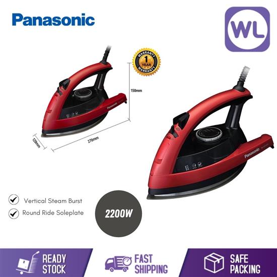 Picture of PANASONIC STEAM IRON NI-W410TS/R (2200W/ RED)